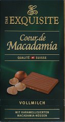 Exquisite vollmilch coeur de macadamia